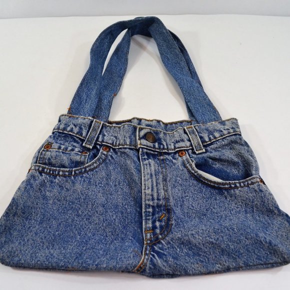 Levi's 505 Jeans Purse Bag Boho Repurposed Upcycled - Picture 1 of 10